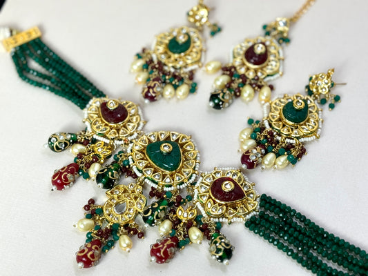 Emerald Green Statement Set- Radiance