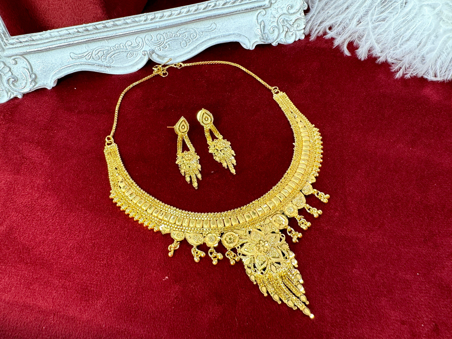 24 Carat Gold Plated Necklace Set