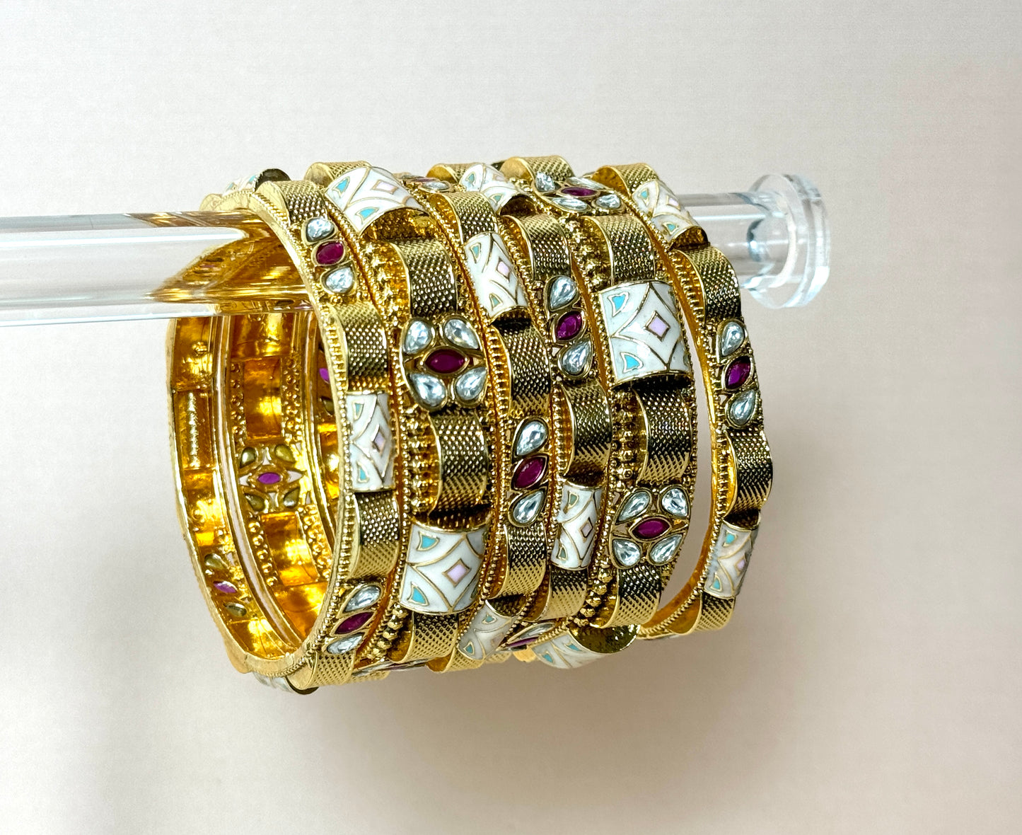 Gold plated rajwadi bangles