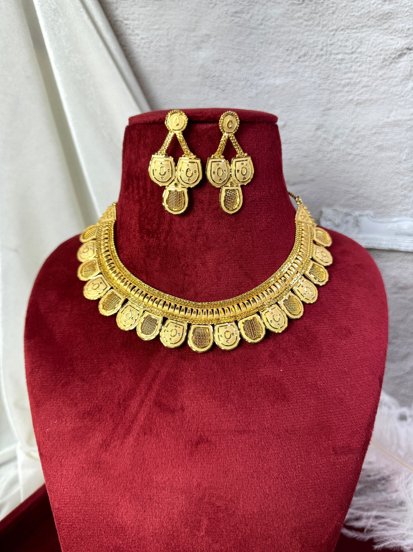 24 Carat Gold Plated Necklace Set