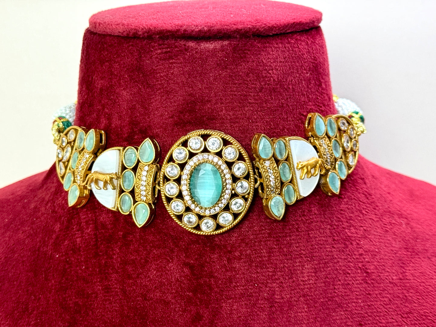 Mint Green Sabyasachi Choker- Radiance