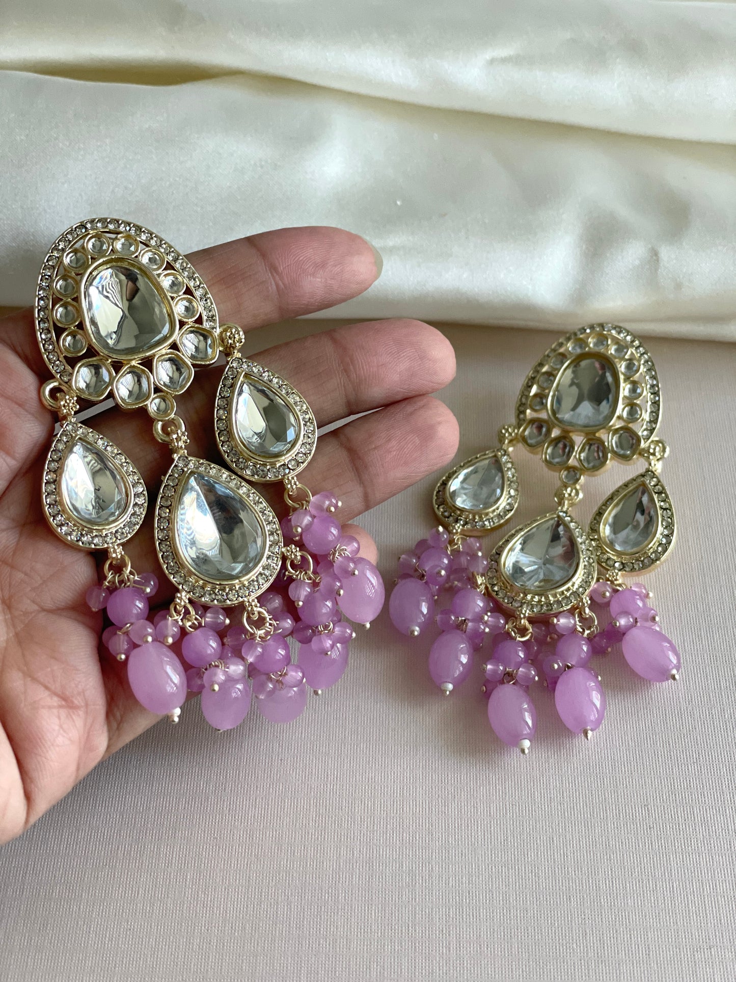 Hanging Kundan Earrings