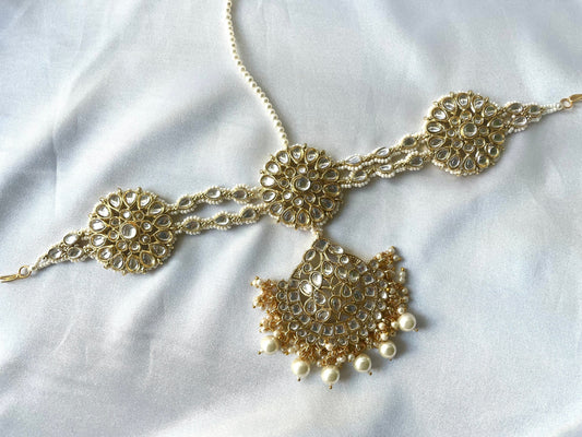 bridal matha Patti placed on a cloth