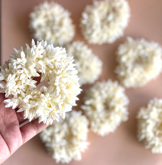 Gajra Scrunchies: Floral Elegance for Your Hair