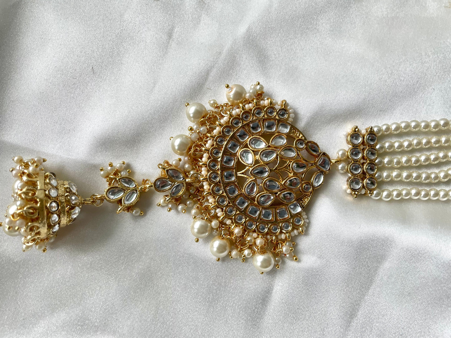 Gold and Pearl Braid Jewellery